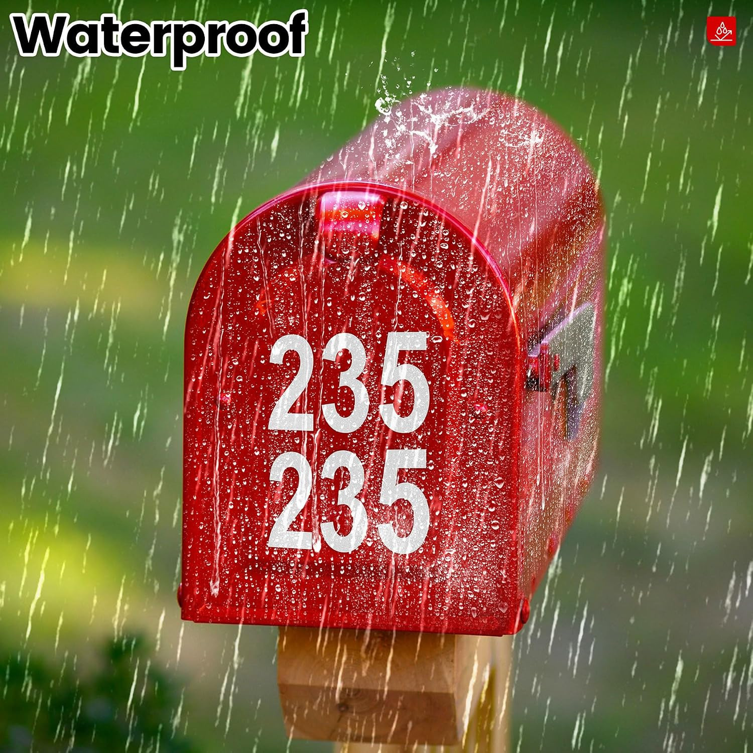 MOJOTORY 3 Inch Reflective Mailbox Numbers for Outside, 5 Sets 0–9 Vinyl