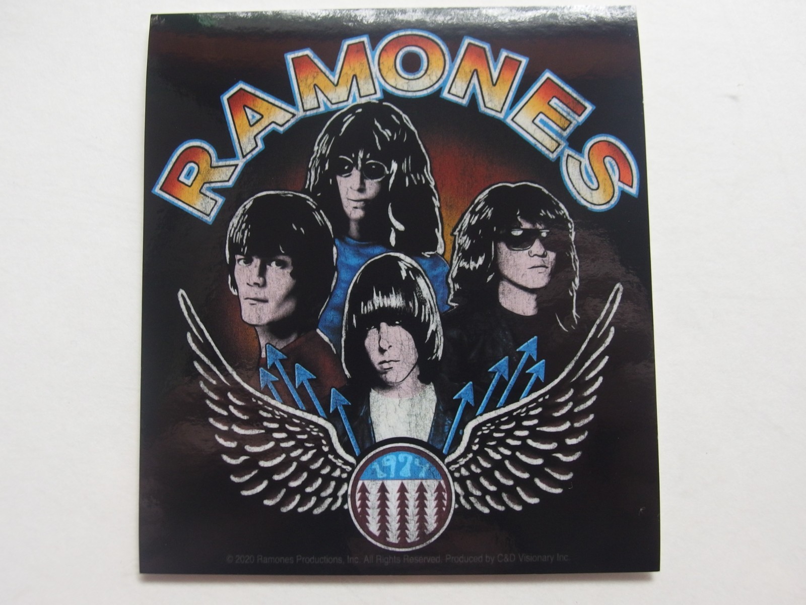 Ramones Wings Band Sticker C&D Visionary 2020 Licensed 4″ x 4.5″ Punk Rock Decal