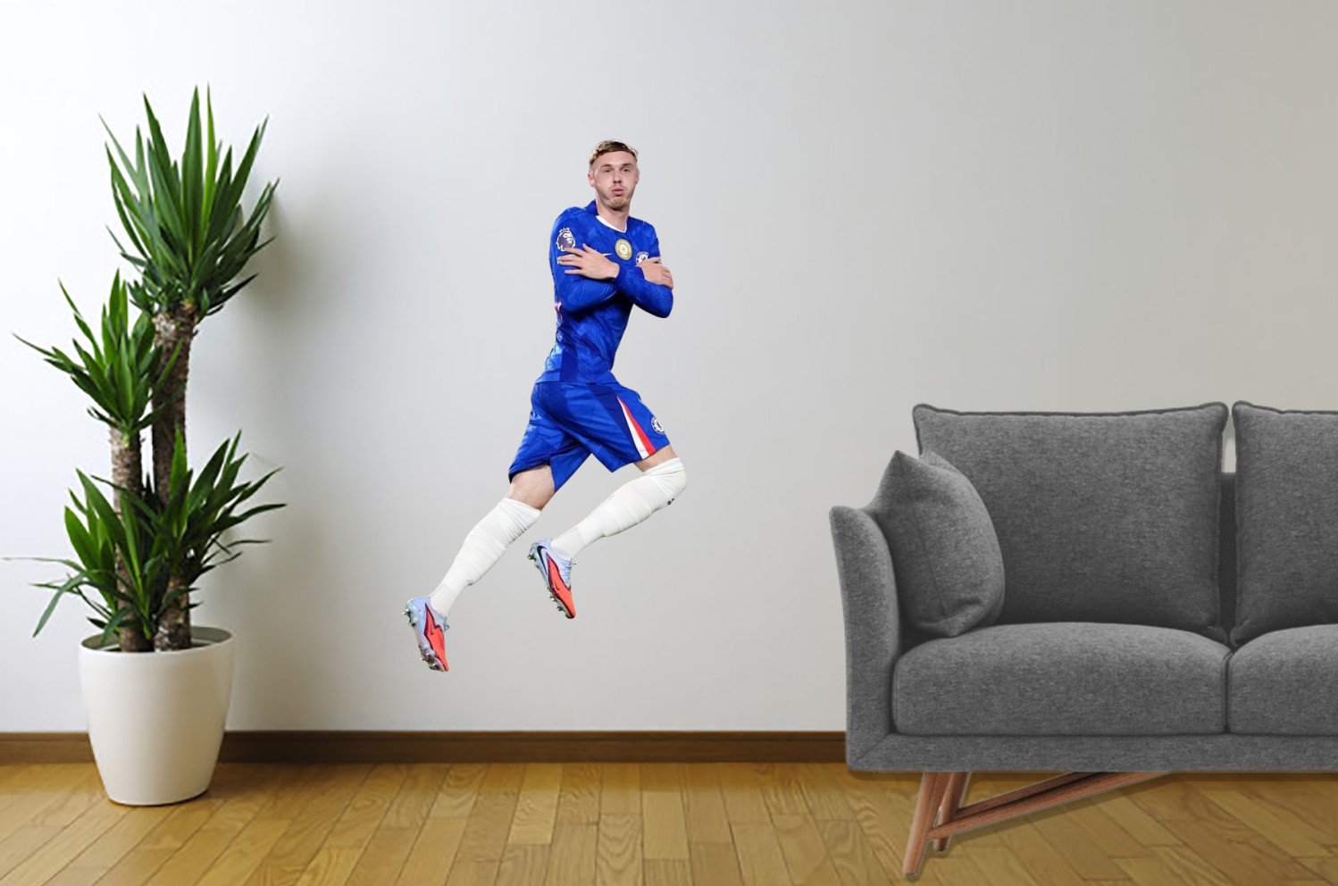 Cole Palmer Wall Sticker Vinyl Removable Decal Chelsea Soccer Decor Reusable
