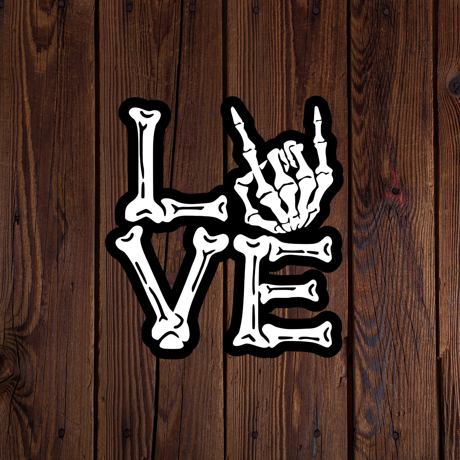 Skeleton marriage sticker vinyl decal girlfriend anniversary gift love