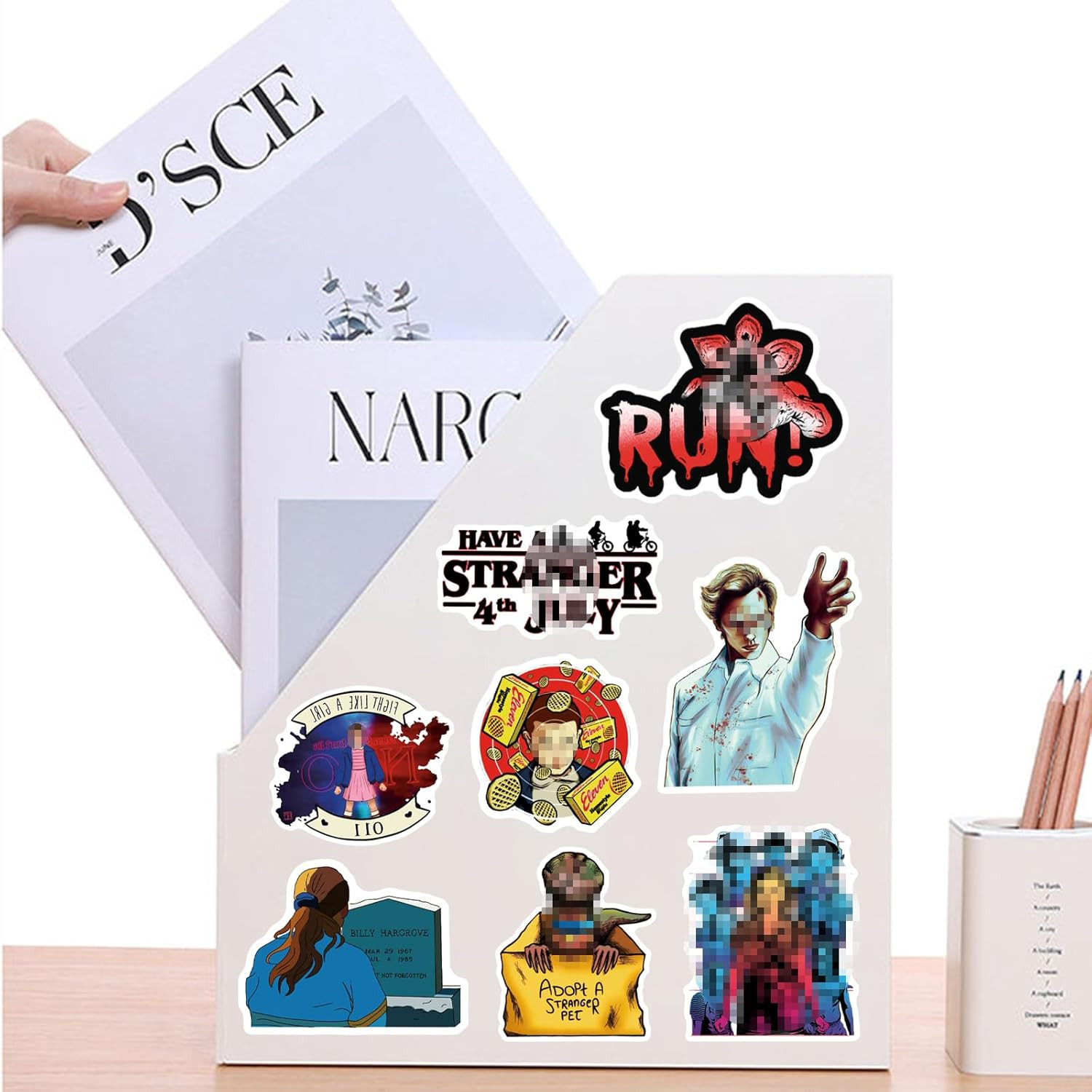 100Pcs Stranger Things 5 Stickers – Season 5 Movie Theme Stickers Decals – Water