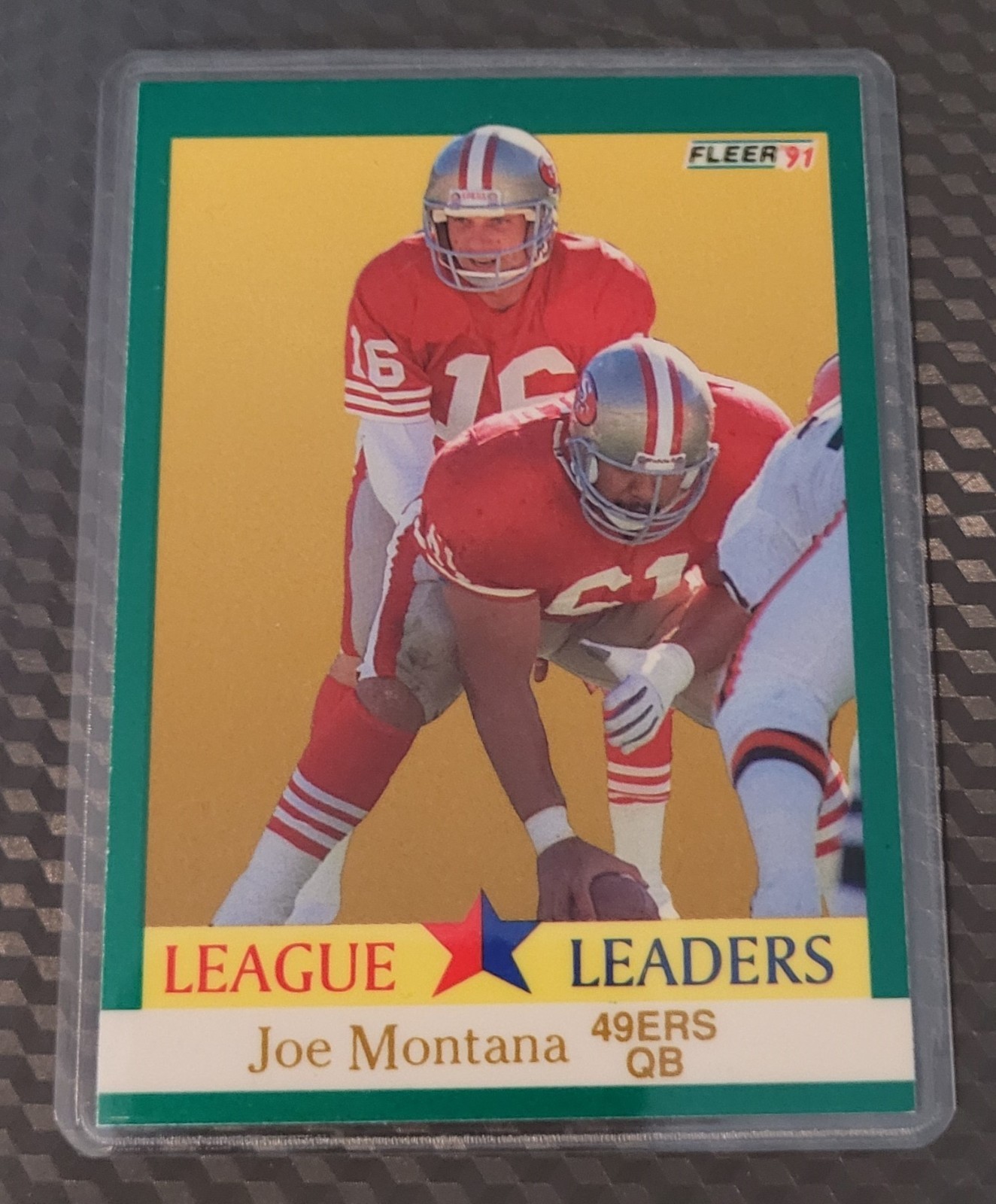 Joe Montana SF 49ERS Football Card HOF Fridge/Locker/Cabinet Laminated Magnet