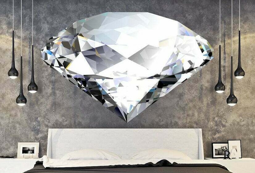 Diamond Full Color Decal, Diamond Full color sticker, Diamond wall art cn 171