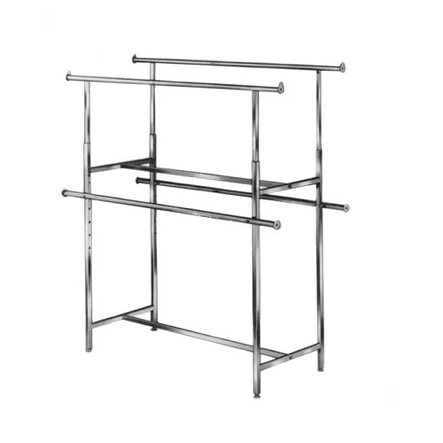 Econoco KH2 Clamp-On Hangrail Double Bar Racks K40 & K41 (Pack of 2)