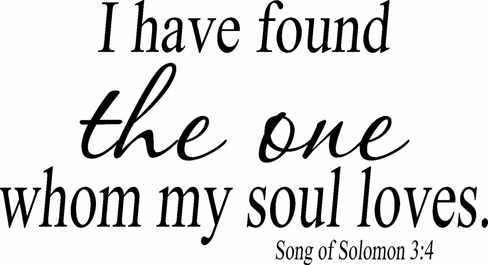 Song of Solomon 3:4 11″x 22″ Bible Verse Wall Decal by Scripture Wall Art Love