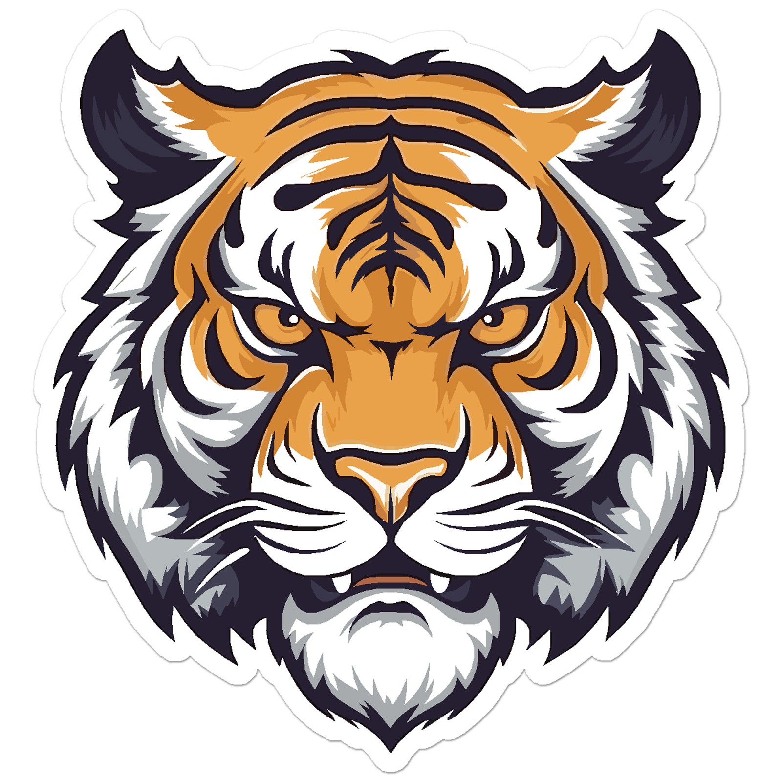 Tiger Head – Vinyl Decal Sticker – Car Window Laptop – ebn11244