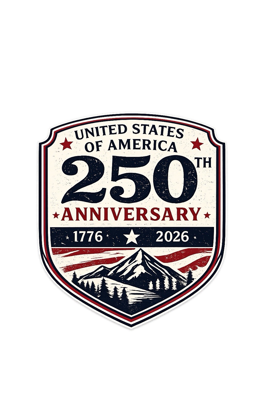 STICKER (BUY 2, GET 1 FREE) 250th of America vinyl Liberty freedom patroitic USA