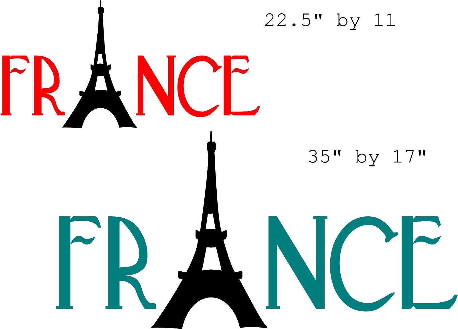 France Eiffel Tower wall sticker decal mural art kids teenagers nursery Paris