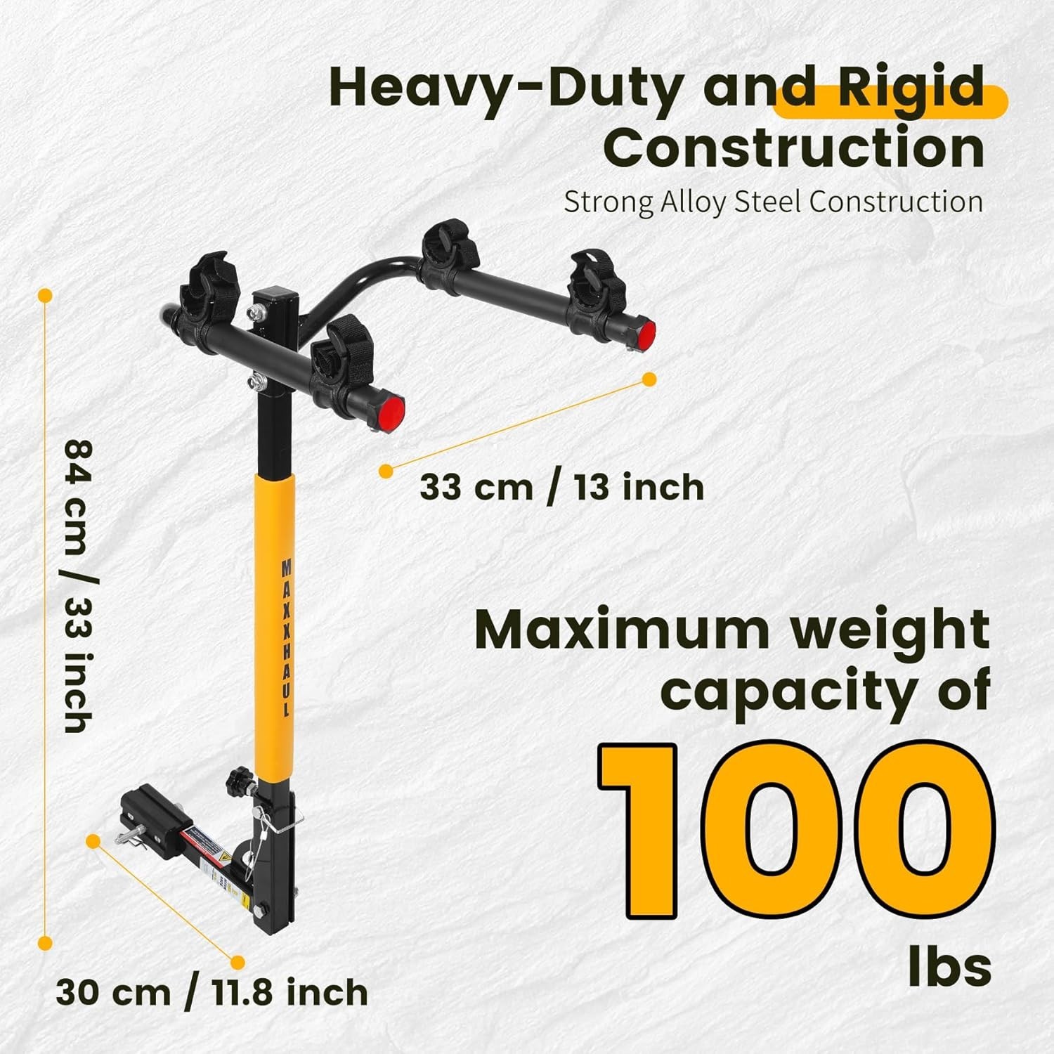 Durable 2-Bike Hitch Mount Rack – Secure & Portable for Family Adventures
