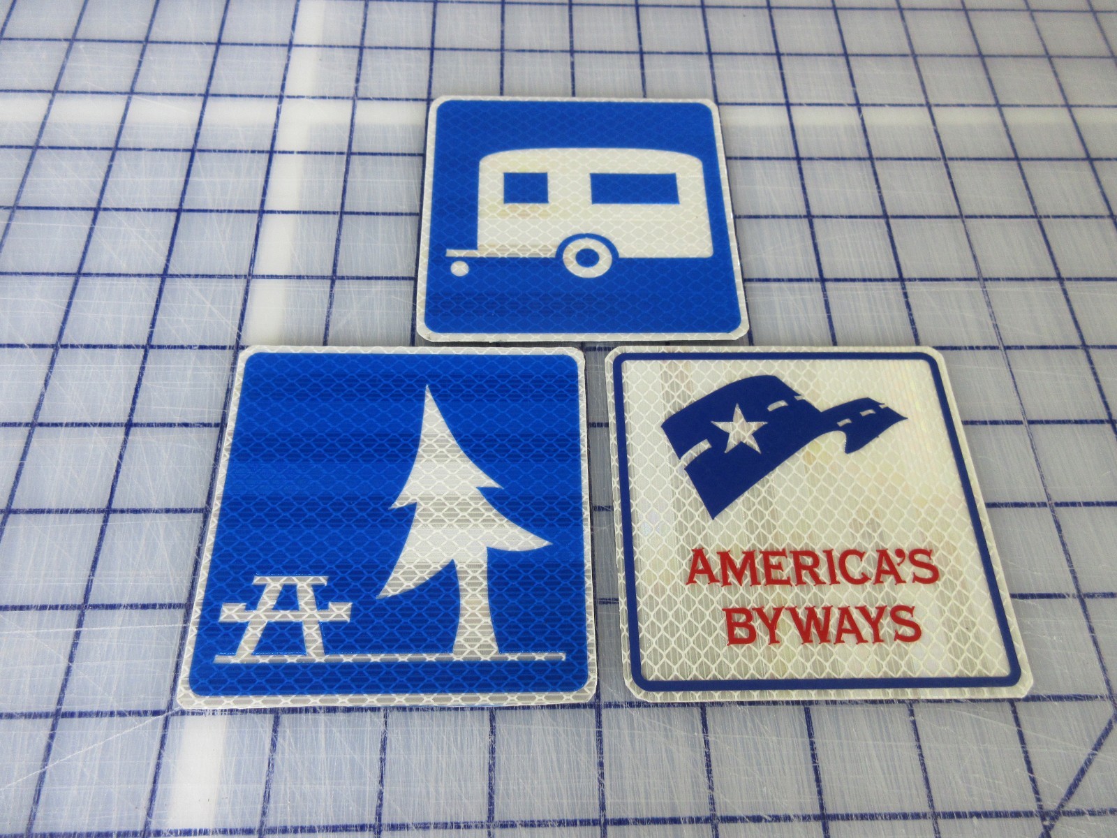 Reflective DOT Road Sign Magnet Rest Area – Trump Evacuation Route – Evacuation