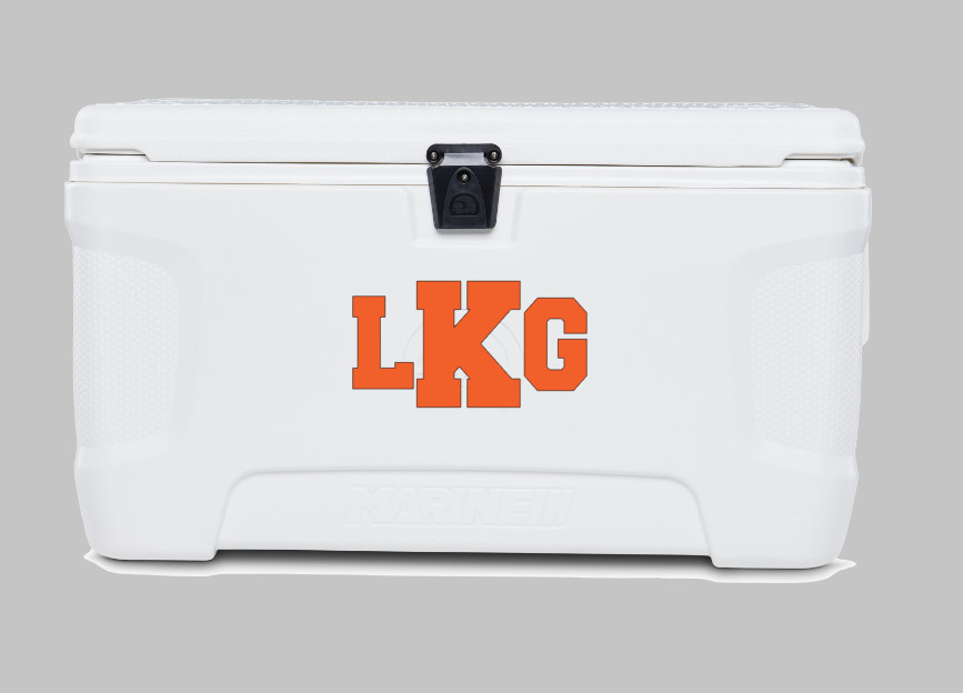Cooler Monograms – Great for all cooler types – great gift idea – Yeti, Coleman