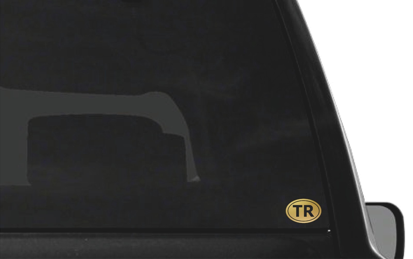 Turkey country initials Vinyl Decal Window Oval TR Laptop Sticker