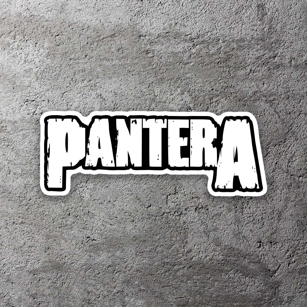 Pantera Logo Vinyl Sticker 5″ Wide – Includes Two Stickers