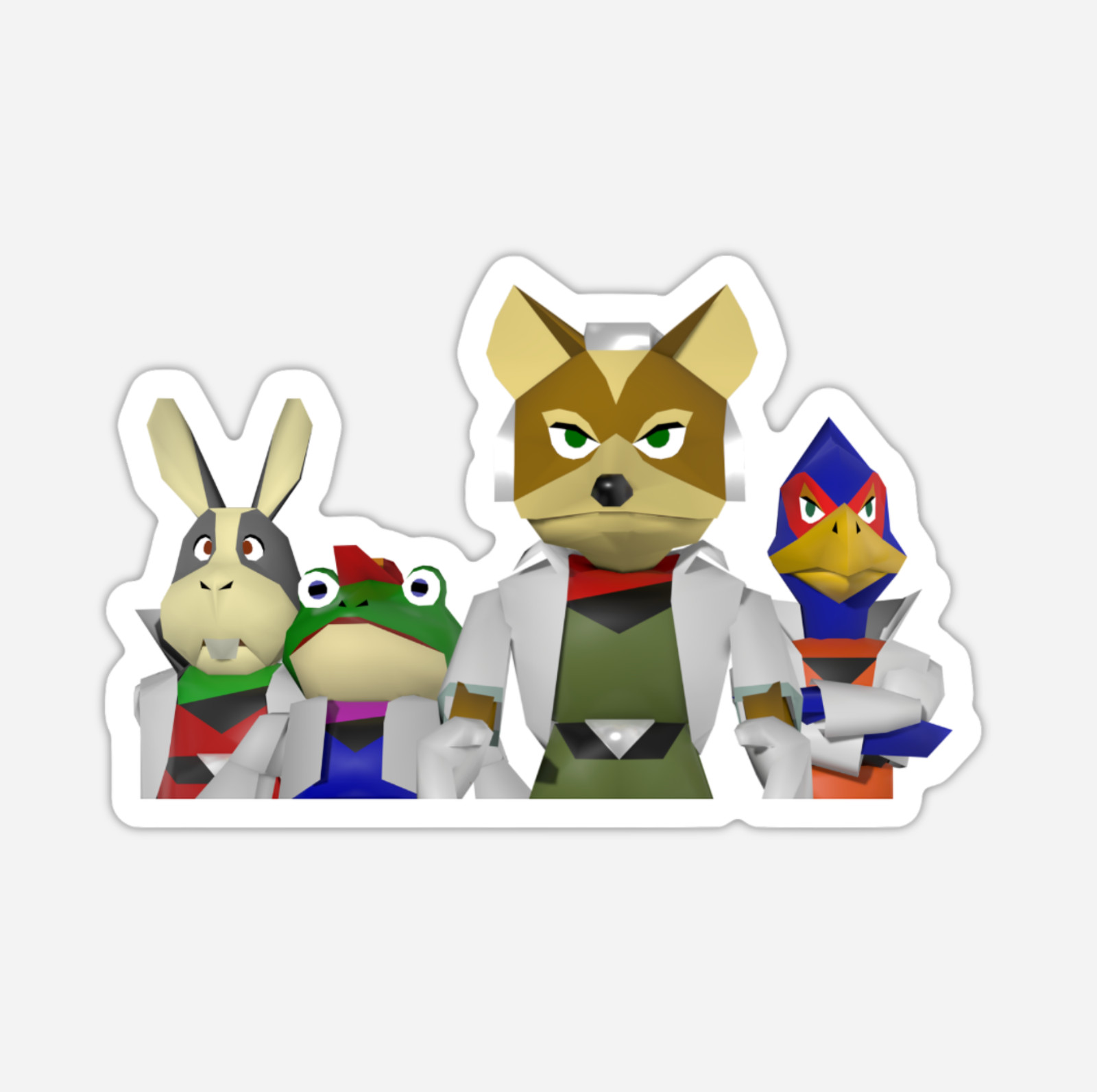 3″ Star Fox 64 Sticker Nintendo 90’s Videogames Matte Finish