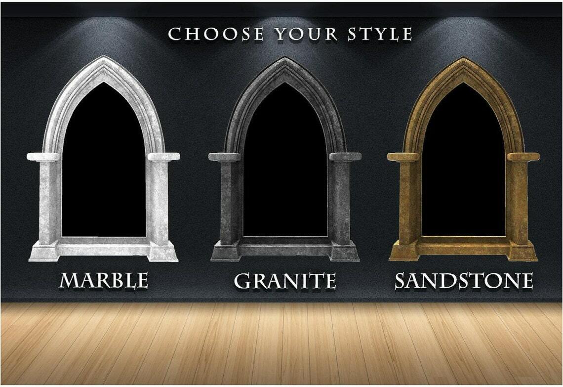 CastleScape Enchanted Mushroom Swing Wall Decal Castle Window Vinyl Wall Sticker