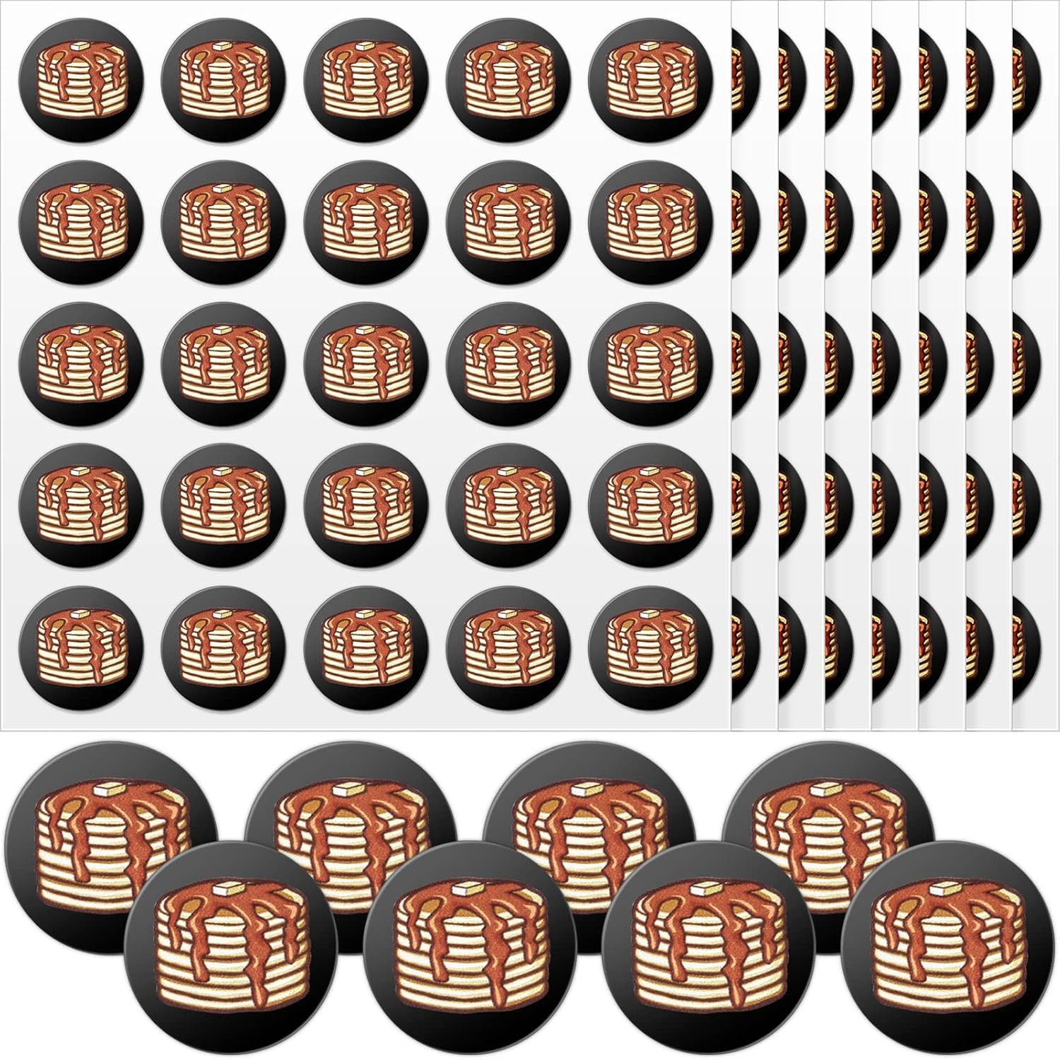 200 Pcs Football Helmet Stickers Pancake Block Football Award Decals for Helmets