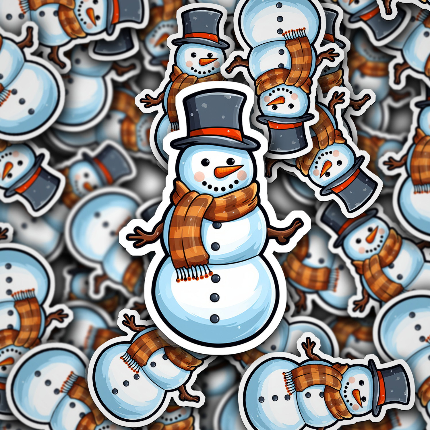 Snowman Vinyl Sticker – Add a Frosty Friend to Your Life