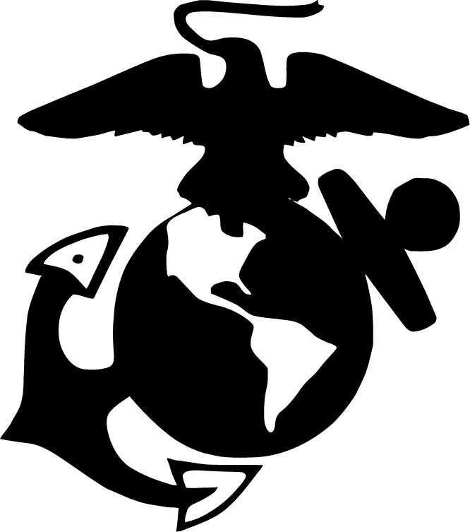 Marine Corps Eagle Globe VINYL DECAL EGA Stickers USMC Anchor Decals Veteran 4″
