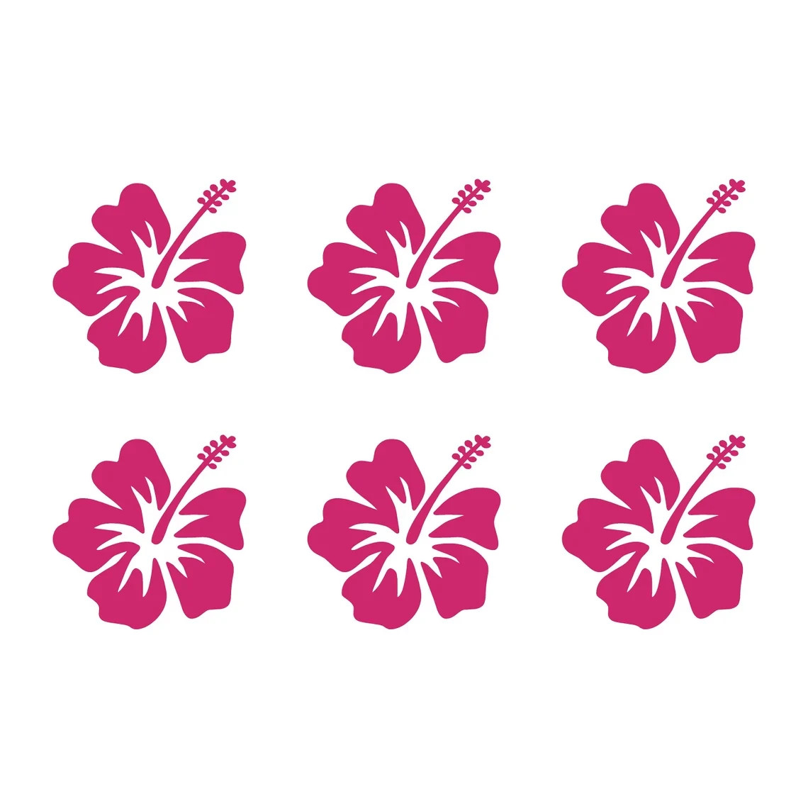 Hawaiian Hibiscus Flower Vinyl Decals