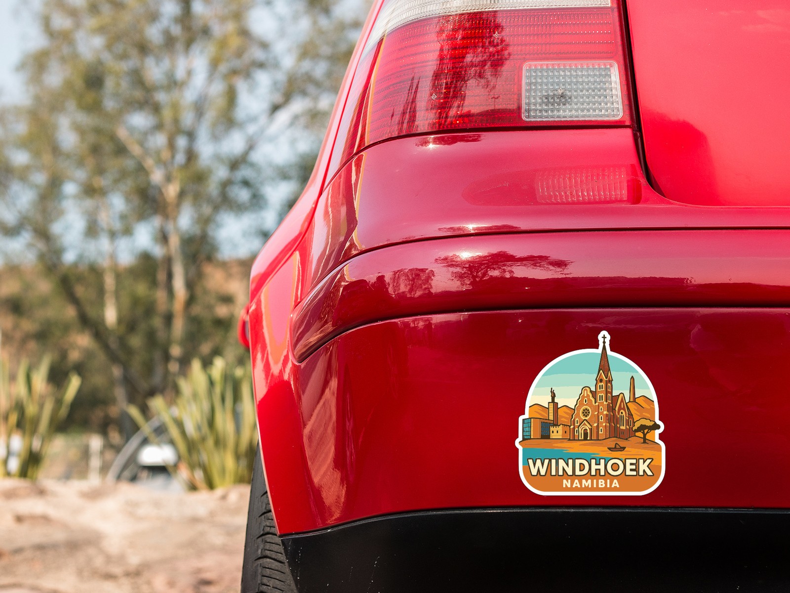 Windhoek Namibia Sticker Decal Vinyl Die-Cut City Skyline Landmark Design