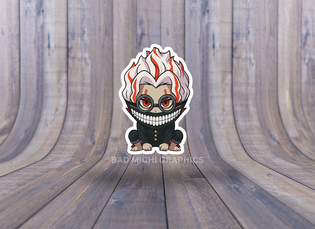Okarun Chibi Decal – Dan Da Dan Anime Sticker – Cute Vinyl Car or Laptop Art