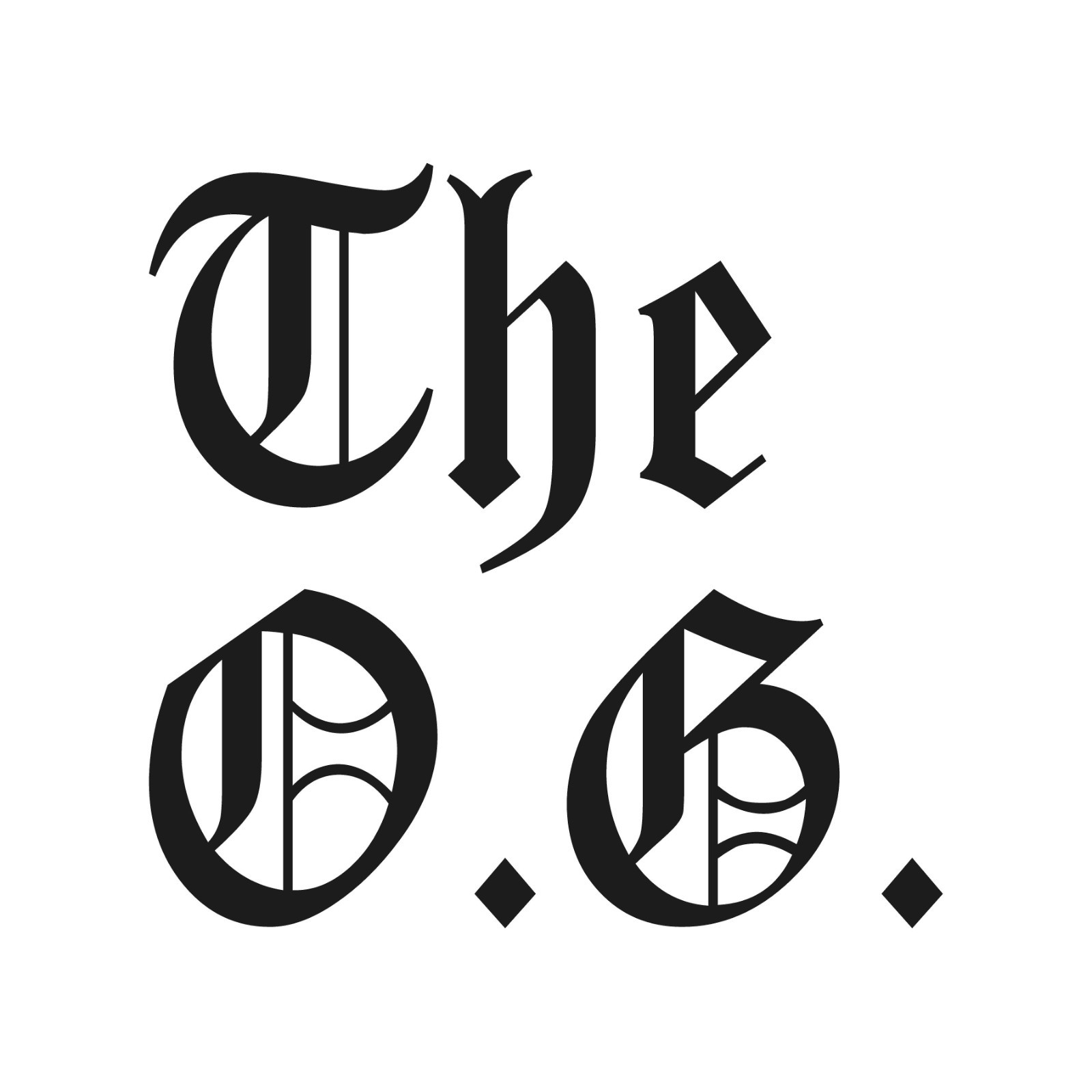 The O.G. OG Original Gangster Old English symbol Vinyl Sticker Decal