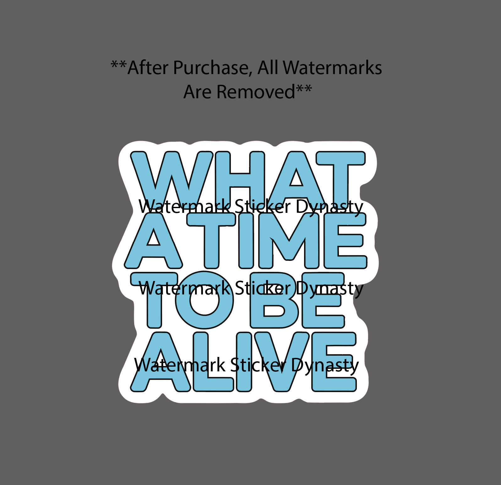 What A Time To Be Alive Sticker Waterproof Decal Quote Life Gift NEW