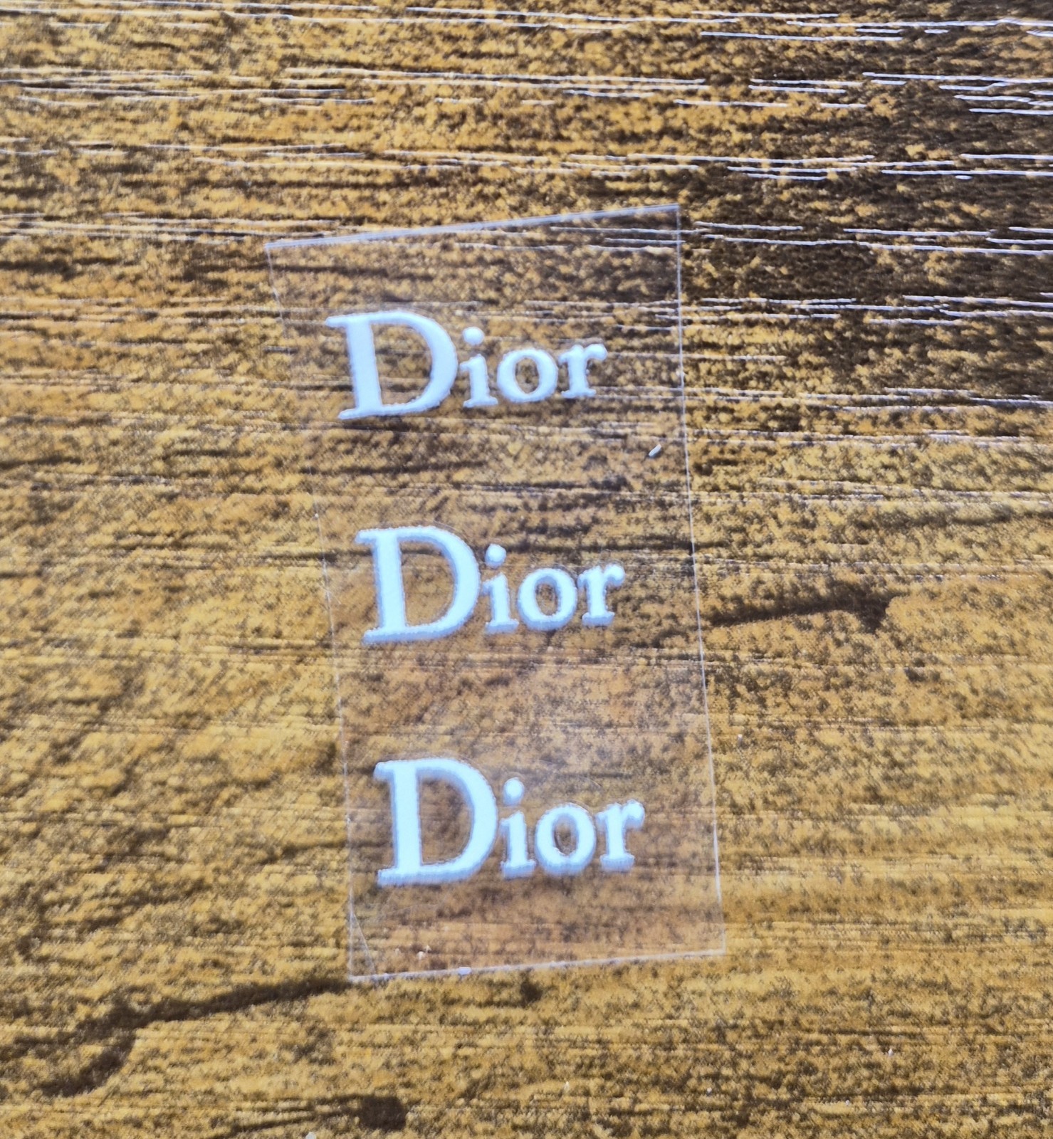 3pc. D Logo For Glasses High Quality UV DTF Raised Decal Stickers NOT VINYL