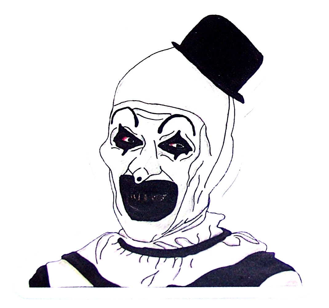 Terrifier Cut Sticker Decal Movie Horror Film “Art the Clown”
