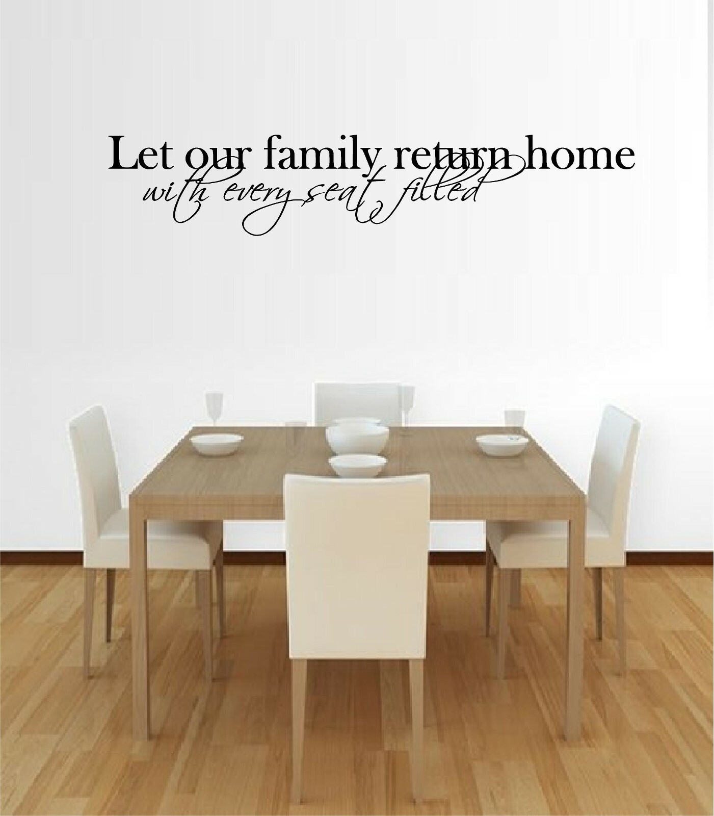 Let Our Family Return Home… Vinyl Decal Home Décor 9″ x 26″