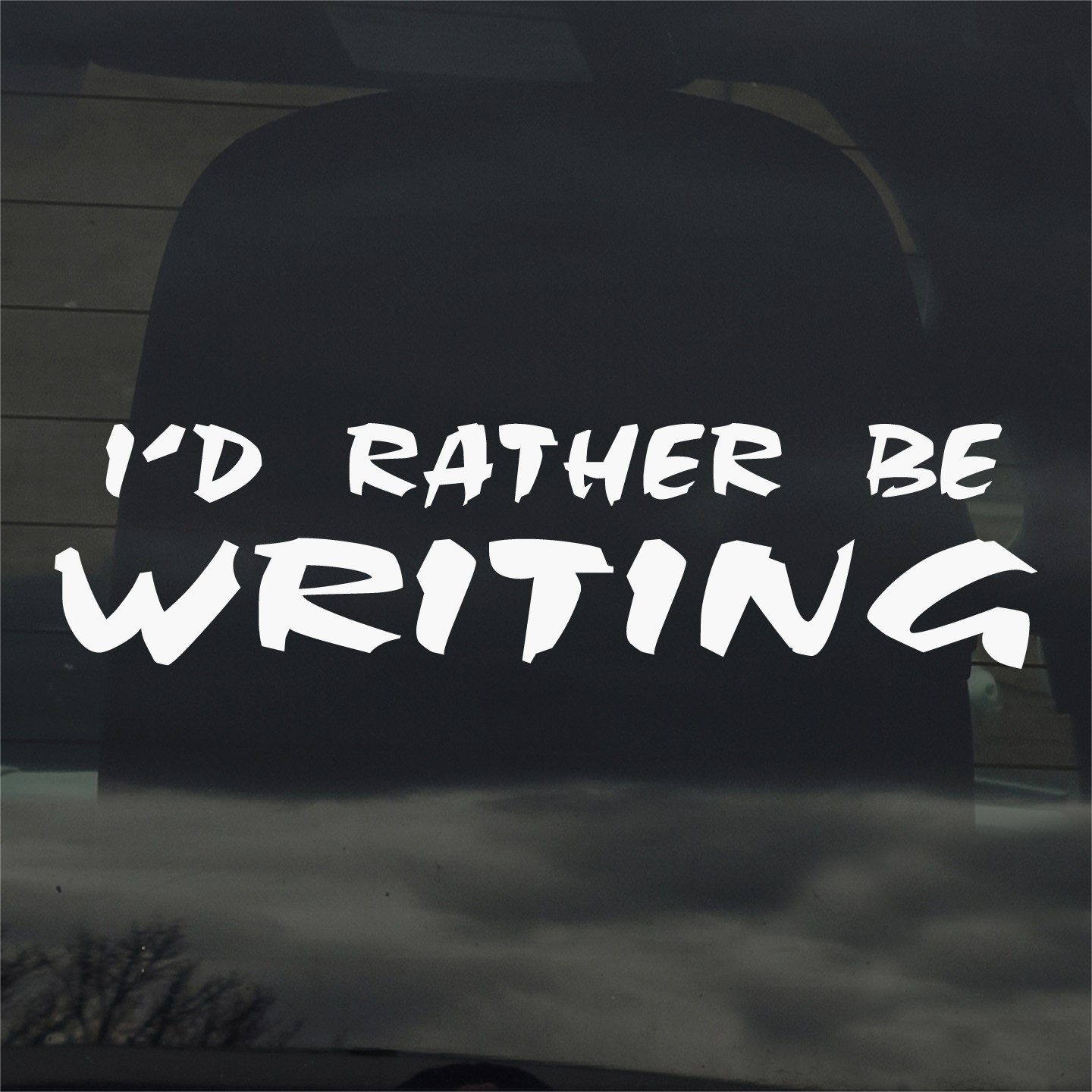 I’d Rather Be Writing Vinyl Decal Sticker for Car Window Laptop & More