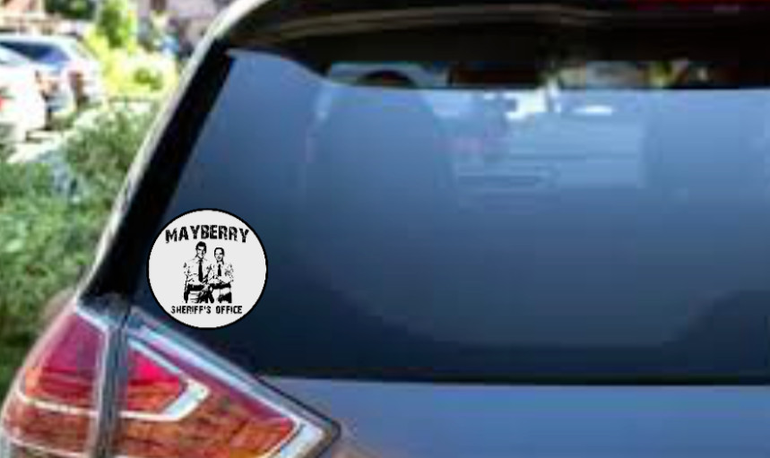 Andy Griffith Show – Mayberry Sheriffs Office – 4″ Vinyl Decal Car Cooler Laptop