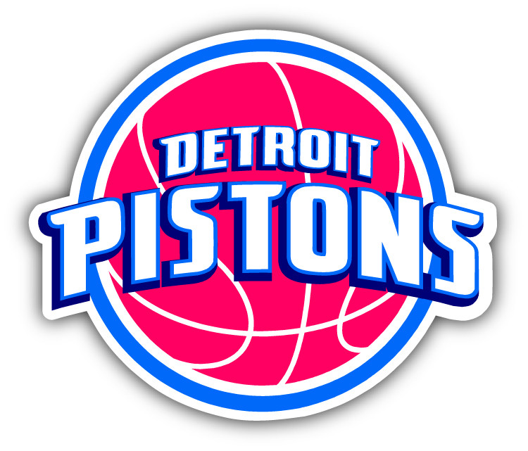 Detroit Pistons NBA Basketball Car Bumper Sticker Decal -9”, 12” or 14”
