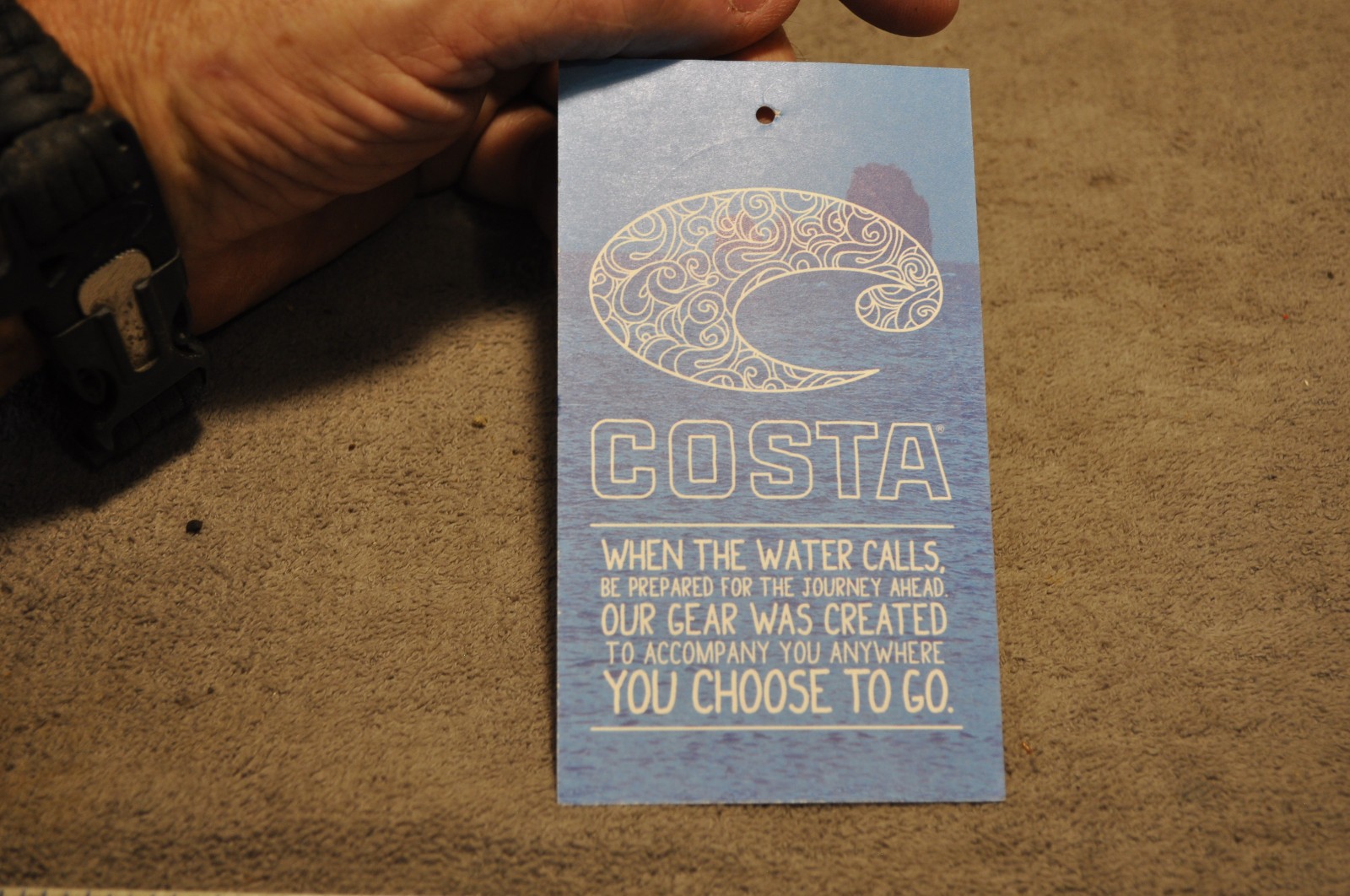 Costa Del Mar Sunglasses Logo 3″ 4.5″ Decal Sticker & Info Tag , See Pics