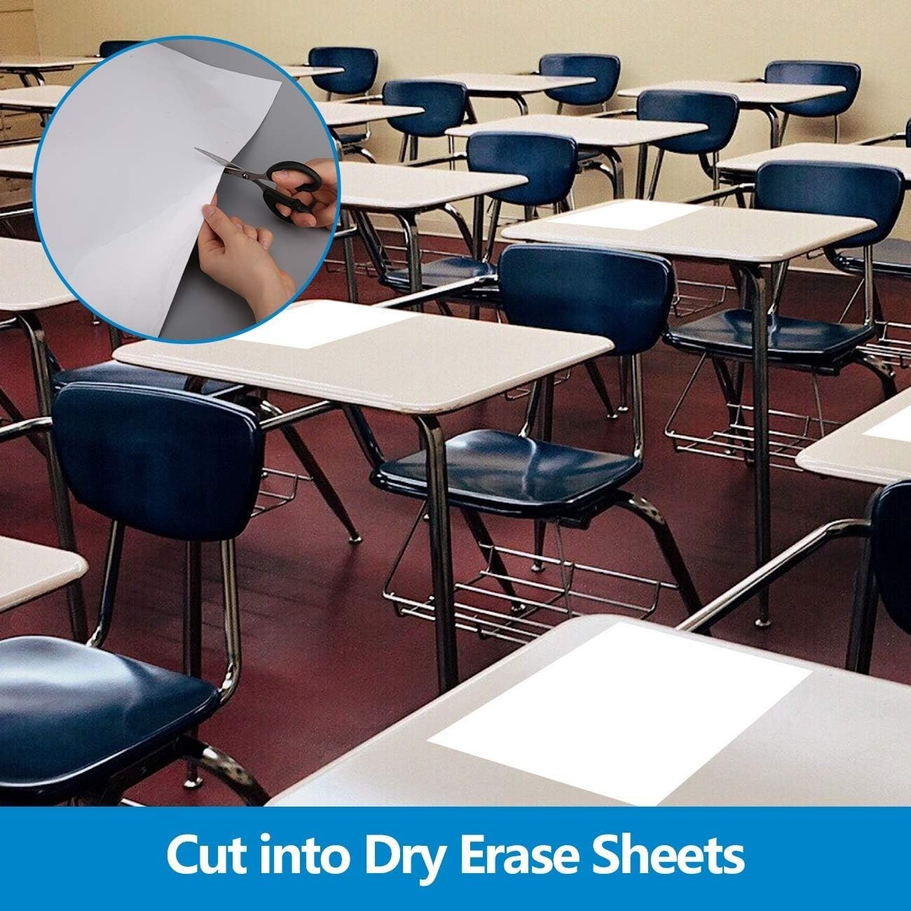 Multi-functional 6x4ft Dry Erase Whiteboard Paper – Perfect for Teaching Spaces
