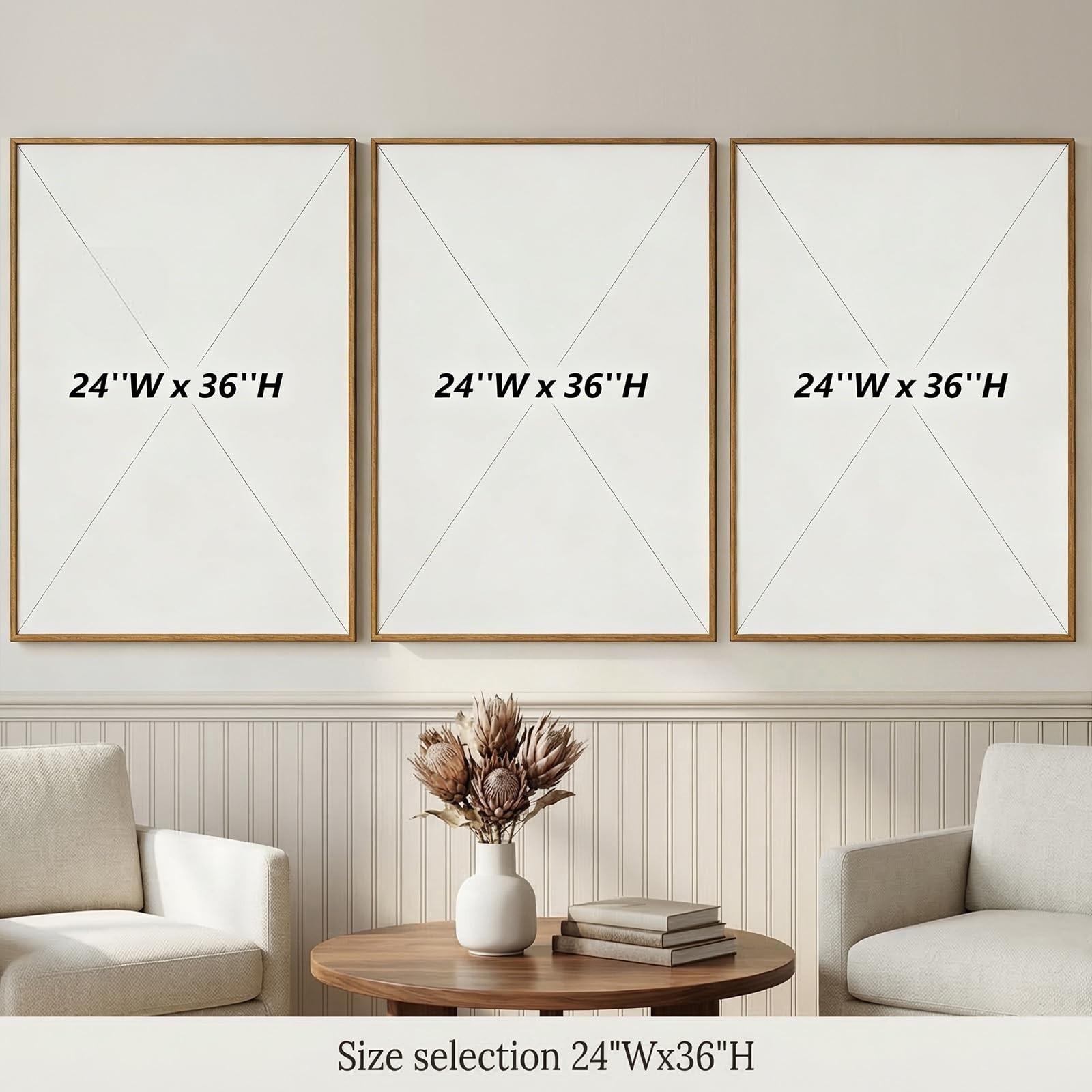 Large 3D Textured Framed Wall Art for Living Room, 3 Piece Minimalist Geometr…