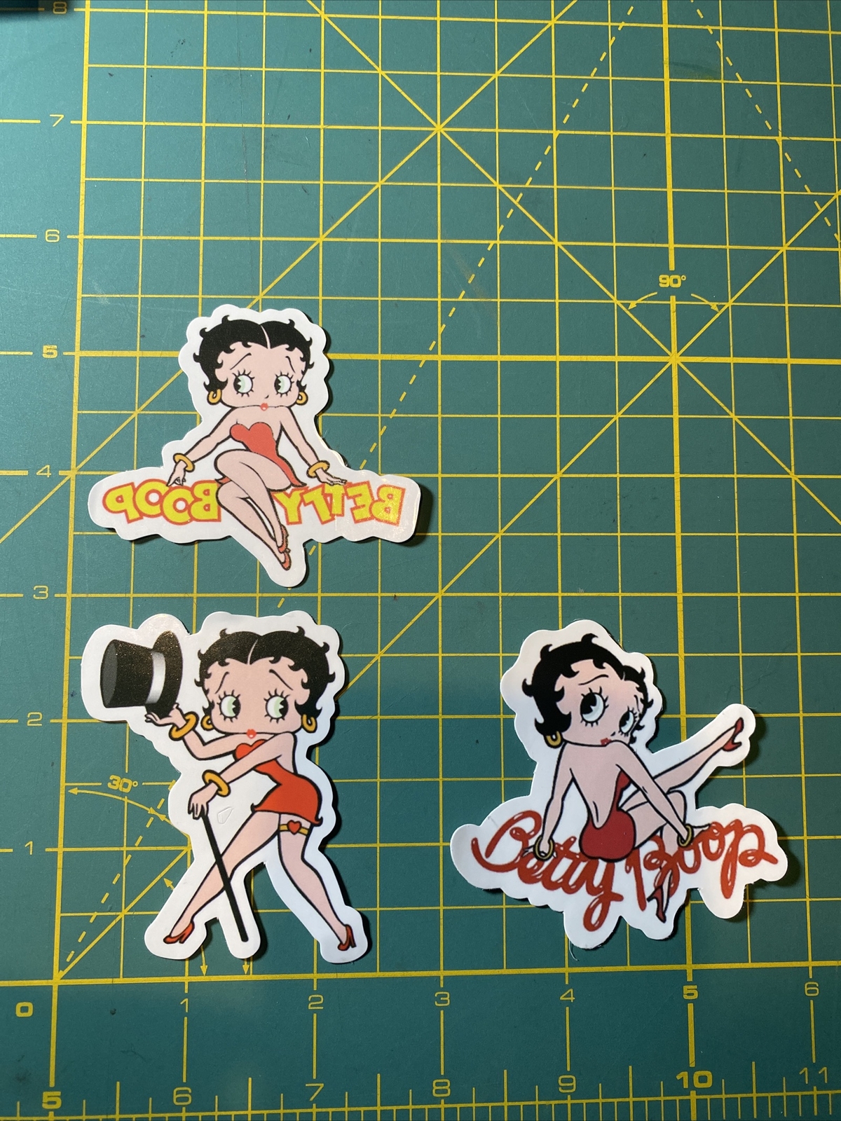 Betty Boop Sexy Classic Red 92 Year Black Hair Icon Decal Sticker