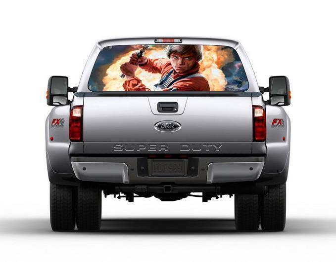 LUKE SKYWALKER Star Wars Car Rear Window Decal Sticker Car Truck SUV Van 112
