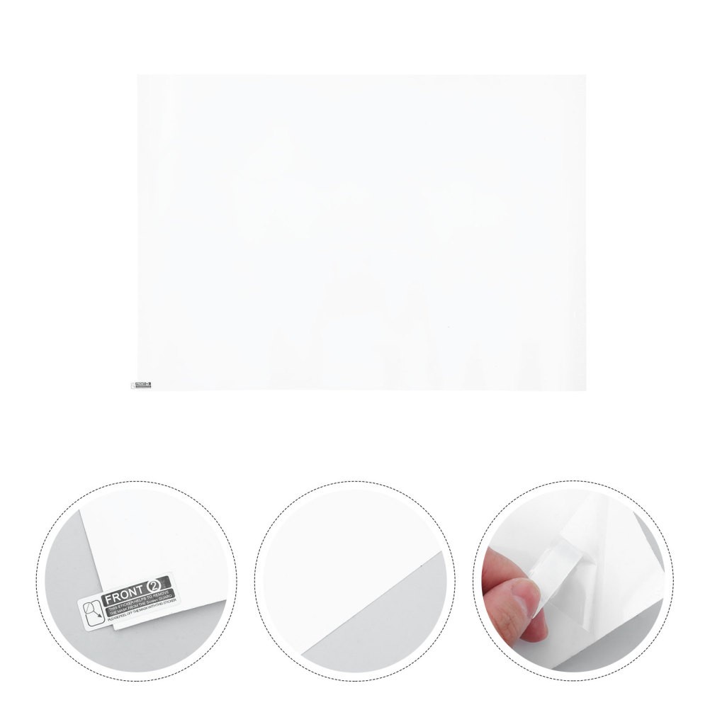 2 Pcs Self-adhesive Whiteboard Wall Stickers Dry Erase Removable