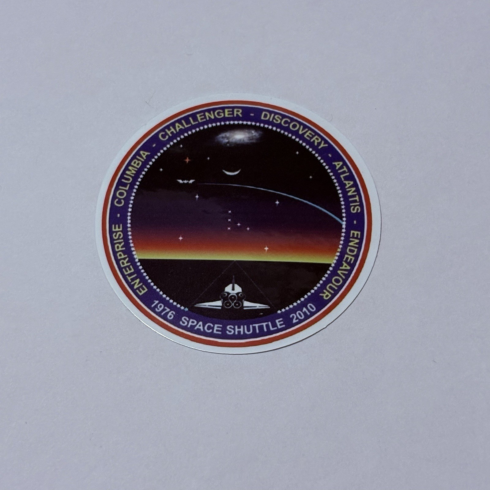 Space Shuttle Program 1976-2010 Sticker Vinyl Decal Moon Art USA NASA Travel P1