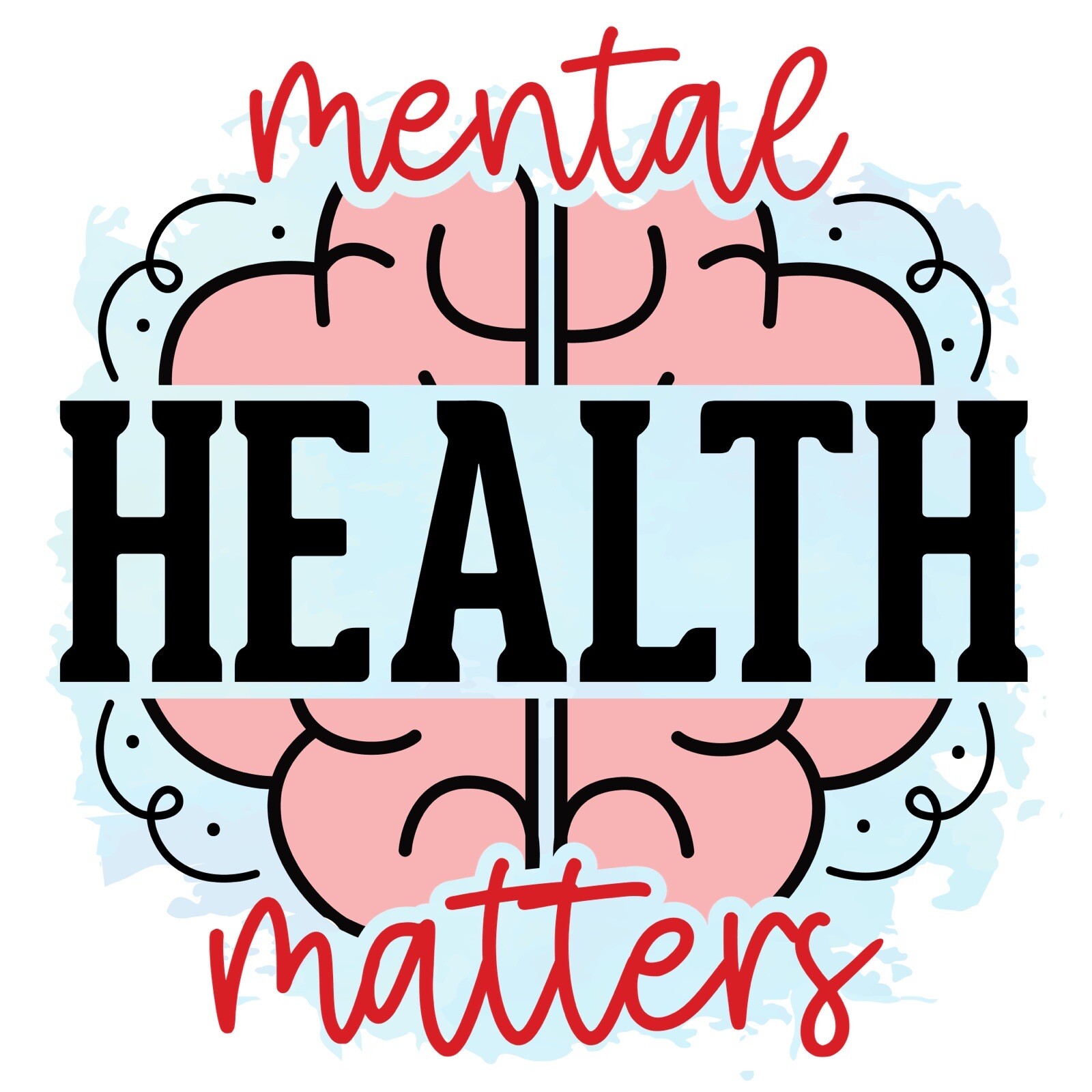 Mental Health Matters Sticker Positive Depression PTSD Heal Mind (2 Inches)