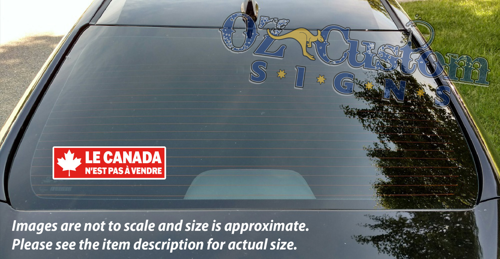 Le Canada N’Est Pas À Vendre (RED) – Canada Is Not For Sale – Decal / Sticker!