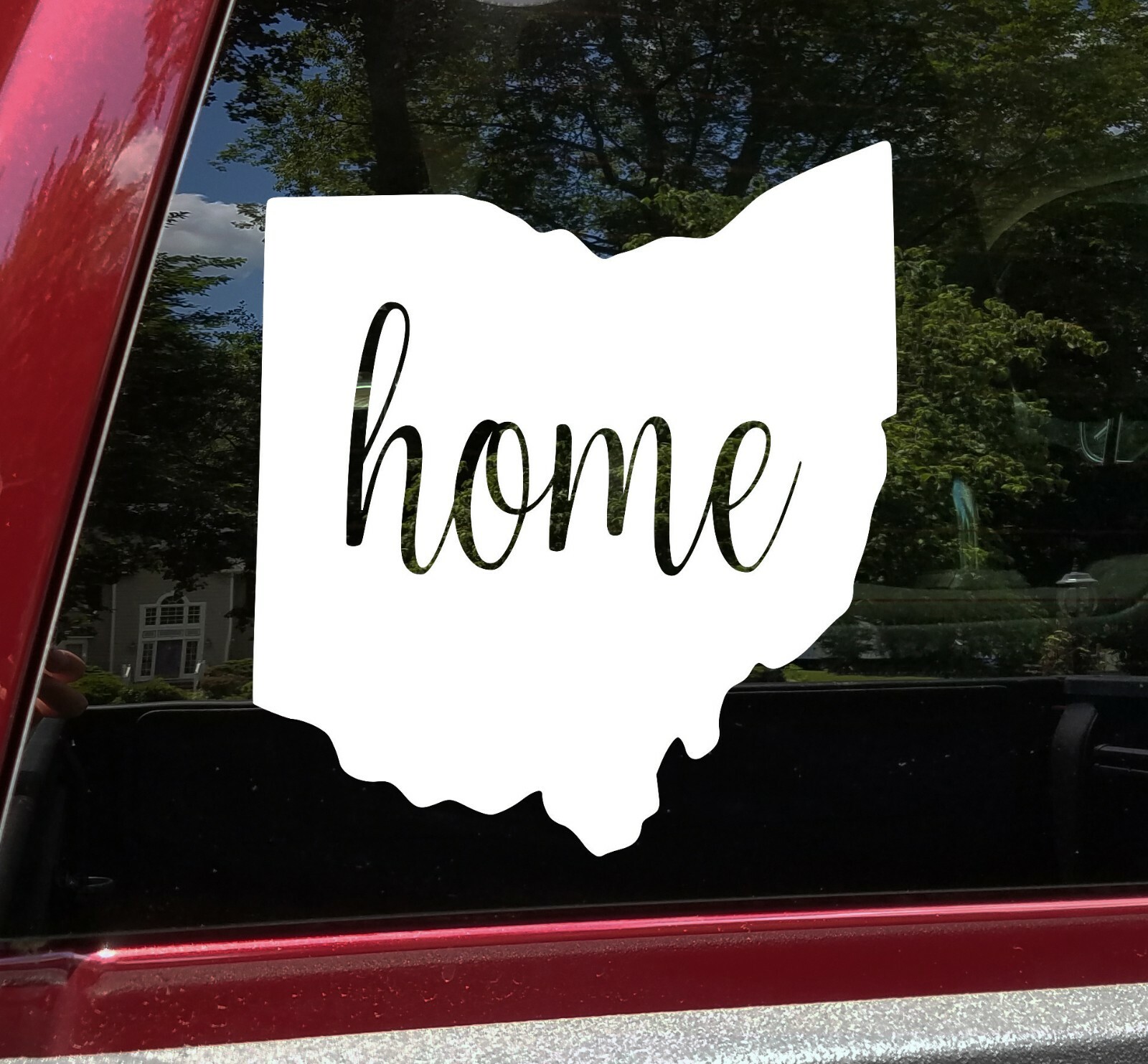 Ohio Vinyl Decal – Home State Native Ohioan Buckeye – Die Cut Sticker