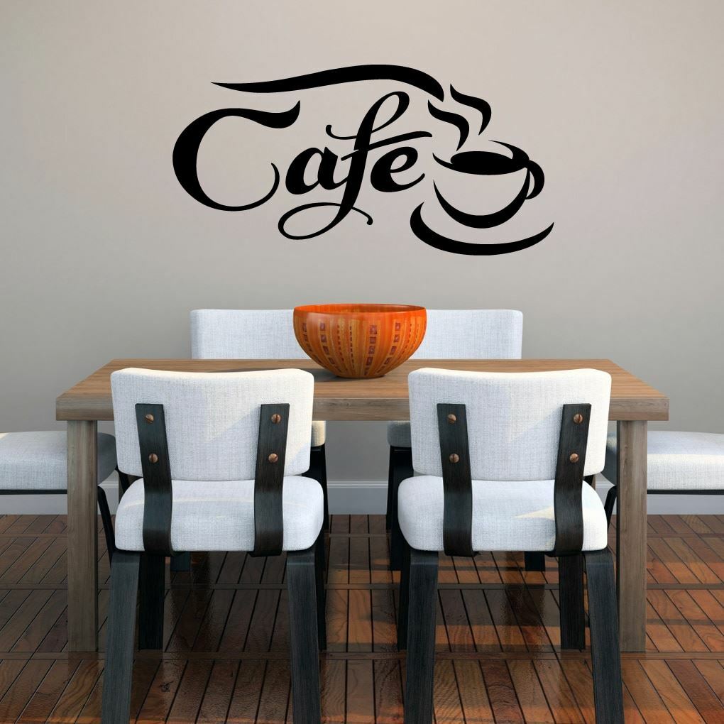 Cafe Wall Decal – Kitchen and Dining Room, Entryway, Coffee Quotes