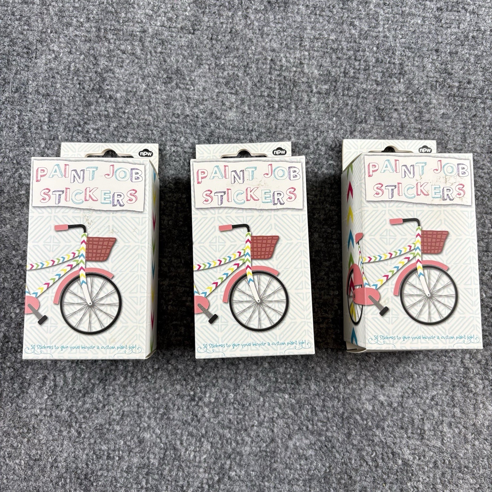 NPW Paint Job Stickers Bike Frame Decals Lot Of 3 New Cycling DIY Fun Craft