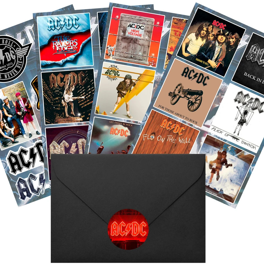 ACDC AC/DC Sticker Pack | Highway To Hell Back In Black High Voltage Power Up