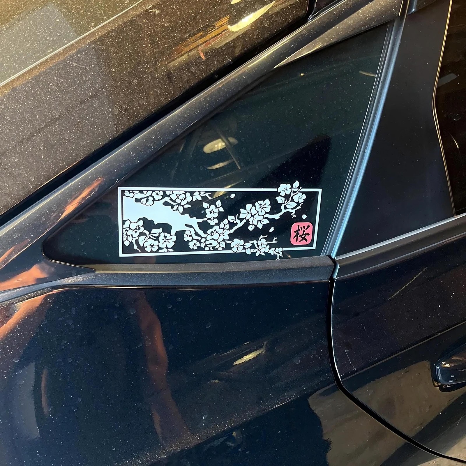 REFLECTIVE Cherry Blossom Sakura Tree Vinyl Decal Sticker 55+ Colors Available