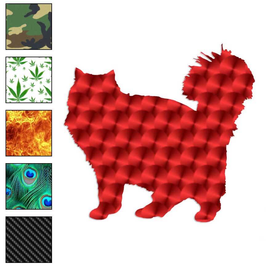 Cat Fluffy, Vinyl Decal Sticker, 40 Patterns & 3 Sizes, #148