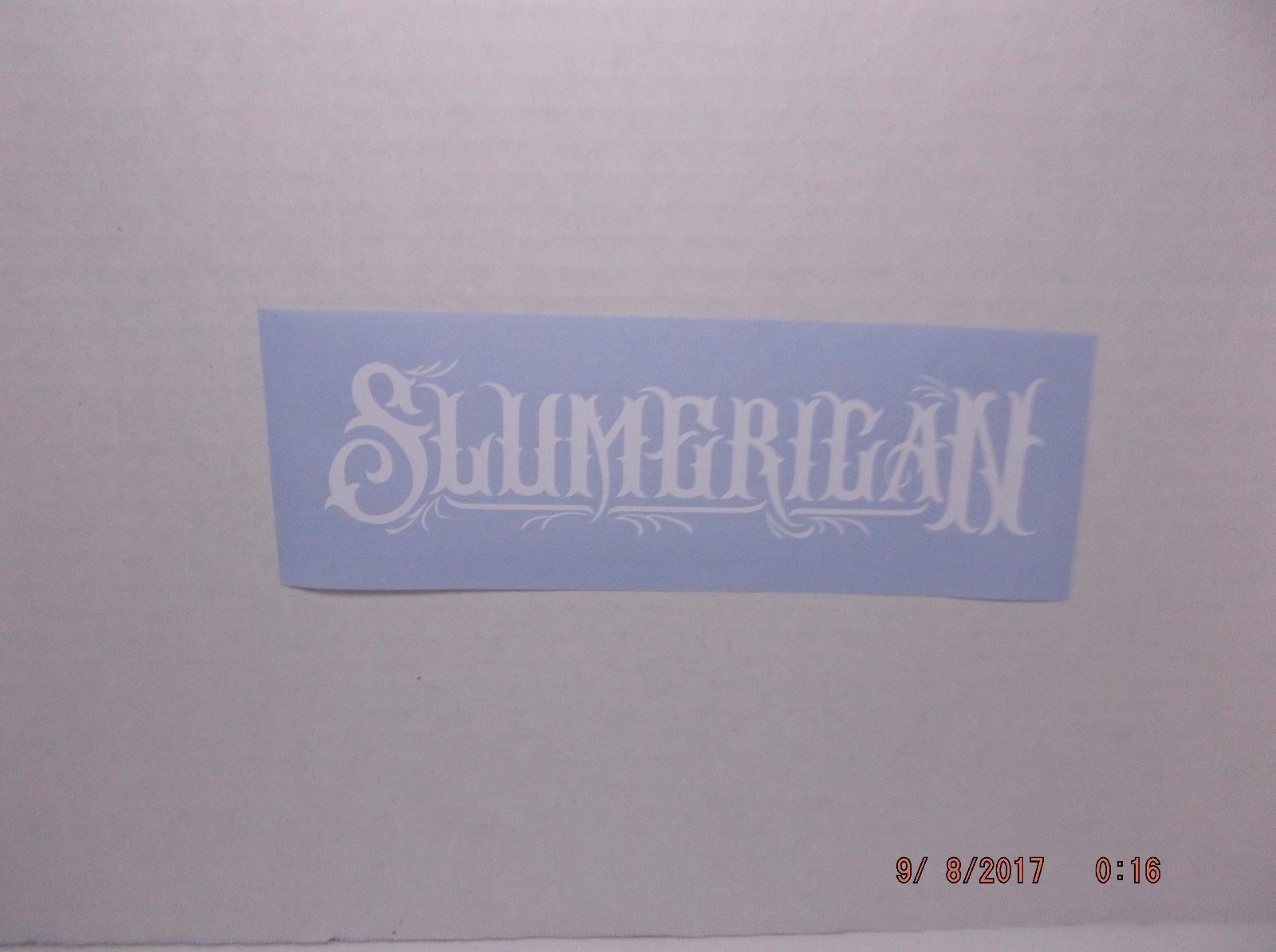 Fancy Slumerican Decal 36″ Wide for Car, Truck, Window, or Smooth Surface