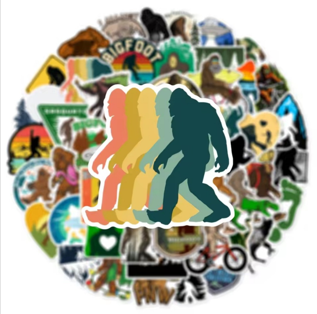 20 PCS Bigfoot Sasquatch Yeti 2 Stickers BRAND NEW
